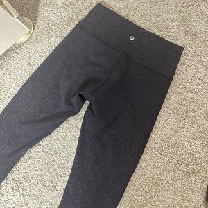 Lululemon Wunder Train High-Rise Tight 25" | Crunch Black